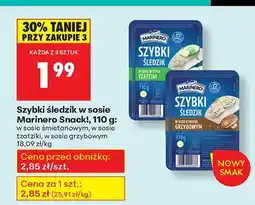 Biedronka Szybki śledziik w sosie śmietanowym Snack Marinero oferta