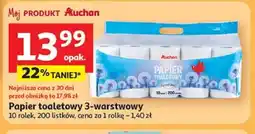 Auchan Papier toaletowy Auchan oferta