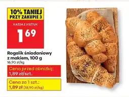 Biedronka Rogalik śniadaniowy z makiem, 100 g Biedronka oferta