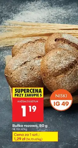Biedronka Bułka razowa, 80 g Biedronka oferta
