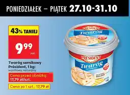 Biedronka Twaróg sernikowy 1 kg waniliowy Président oferta