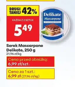 Biedronka Serek Mascarpone 250 g Delikate oferta