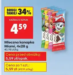 Biedronka Mleczna kanapka 4-pak Miami oferta