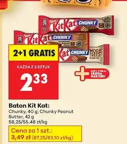 Biedronka Baton Kit Kat Chunky Peanut Butter oferta