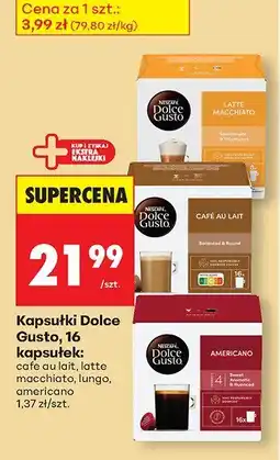 Biedronka Kapsułki americano 16 szt. Dolce Gusto oferta
