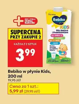 Biedronka Mleko Bebiko w płynie Kids oferta