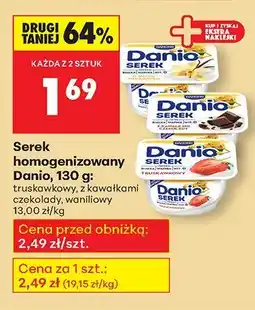 Biedronka Serek homogenizowany Danio truskawkowy oferta