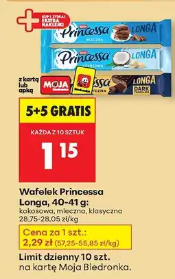 Biedronka Wafelek Princessa kokosowa oferta