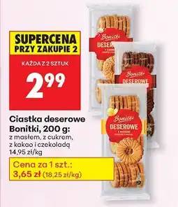Biedronka Ciastka deserowe Bonitki z masłem oferta