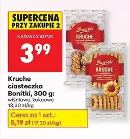 Biedronka Kruche ciasteczka Bonitki wiśniowe oferta