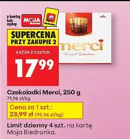Biedronka Czekoladki Merci oferta