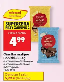 Biedronka Ciastka maffijne Bonitki o smaku śmietankowym oferta