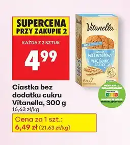 Biedronka Ciastka bez dodatku cukru Vianella oferta