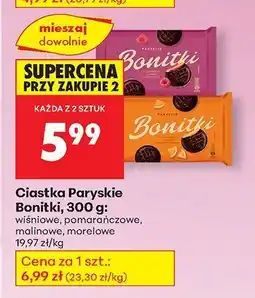Biedronka Ciastka Paryskie Bonitki wiśniowe oferta