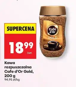 Biedronka Kawa rozpuszczalna Cafe d'Or Gold 200g oferta