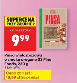 Biedronka Pinsa wielozbożowa o smaku oregano Fine Foods oferta