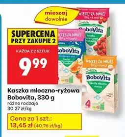 Biedronka Kaszka mleczno-ryżowa BoboVita, 330 g, różne rodzaje oferta