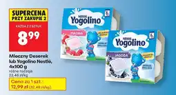 Biedronka Deserek mleczny lub Yogolino Nestlé, 4x100 g, różne rodzaje oferta