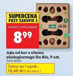 Biedronka Jaja od kur z chowu ekologicznego 9 szt. Go Bio oferta