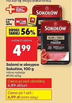 Biedronka Salami w obsypce różne rodzaje Sokołów oferta