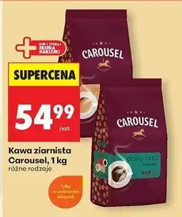 Biedronka Kawa ziarnista 1 kg różne rodzaje Carousel oferta
