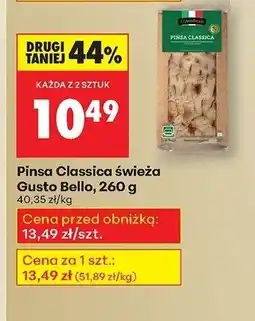 Biedronka Pinsa Classica świeża Gusto Bello oferta