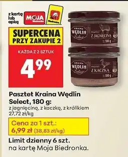 Biedronka Pasztet z jagnięciną Kraina Wędlin oferta