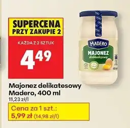 Biedronka Majonez delikatesowy 400 ml Madero oferta