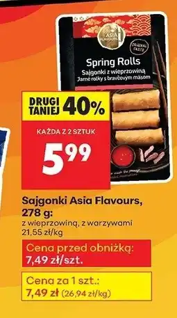 Biedronka Sajgonki z wieprzowiną Asia Flavours oferta