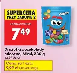 Biedronka Drażetki z czekolady mlecznej Mimi 230 g Candi oferta