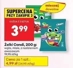 Biedronka Żelki Candi węże oferta