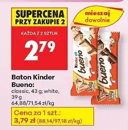Biedronka Baton Kinder Bueno classic oferta