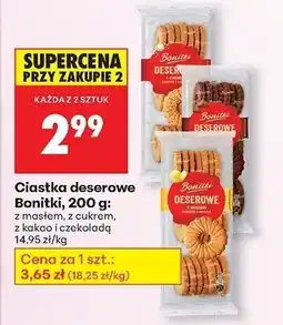 Biedronka Ciastka deserowe z masłem Bonitki oferta