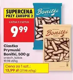 Biedronka Ciastka Prymuski orzech Bonitki oferta