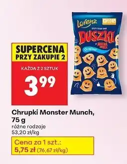 Biedronka Chrupki Monster Munch różne rodzaje Lorenz oferta
