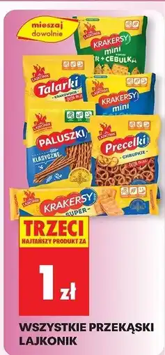 Biedronka Wszystkie przekąski Lajkonik TRZECIA ZA 1 ZŁ oferta