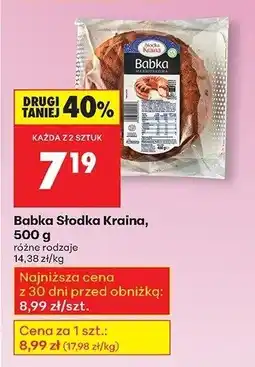 Biedronka Ciasto babka różne rodzaje Słodka Kraina oferta