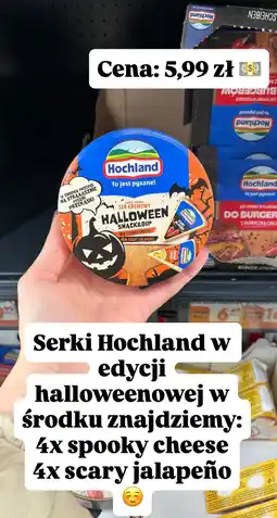 Biedronka Ser kremowy Hochland Halloween Snack&Dip oferta