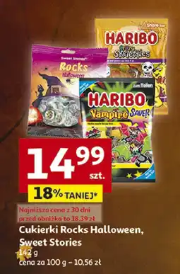 Auchan Cukierki Rocks Halloween, Sweet Stories Haribo oferta