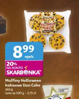 Auchan Muffiny Halloween kakaowe Dan Cake oferta