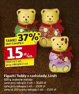 Auchan Figurki Teddy z czekolady, Lindt oferta