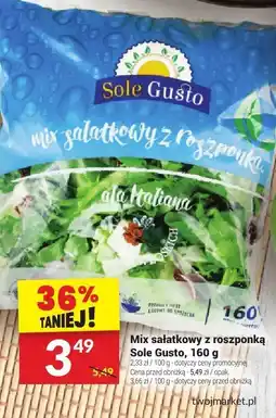 Twój Market Mix sałatkowy z roszponką Sole Gusto oferta
