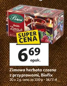 Auchan Herbata zimowa czarna z przyprawami, BioFix oferta
