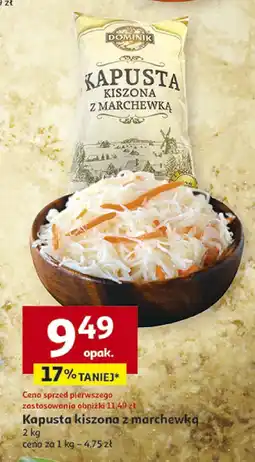 Auchan Kapusta kiszona z marchewką Dominik oferta