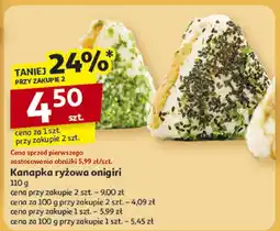 Auchan Kanapka ryżowa onigiri Auchan oferta