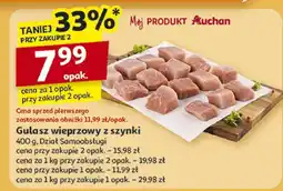 Auchan Gulasz wieprzowy z szynki 400g Dział Samoobsługi Auchan oferta