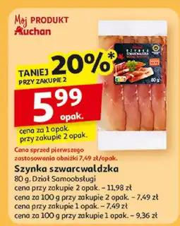 Auchan Szynka szwarcwaldzka 80g Dział Samoobsługi Auchan oferta