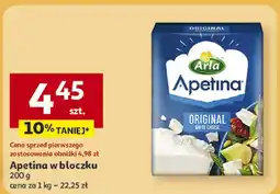 Auchan Ser Apetina w bloczku 200 g Arla Apetina oferta