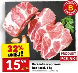 Twój Market Karkówka wieprzowa bez kości, 1 kg Twój Market oferta