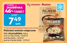 Auchan Pielmieni wołowo-wieprzowe lub z kurczakiem 450 g Auchan oferta